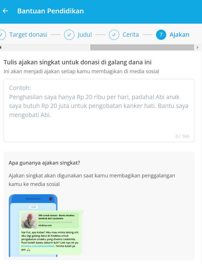 kitabisa campaign - syarat galang dana kitabisa
