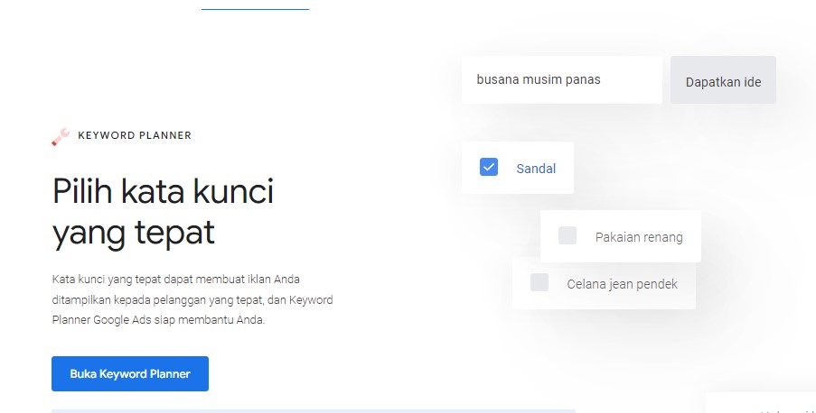 google keyword planner