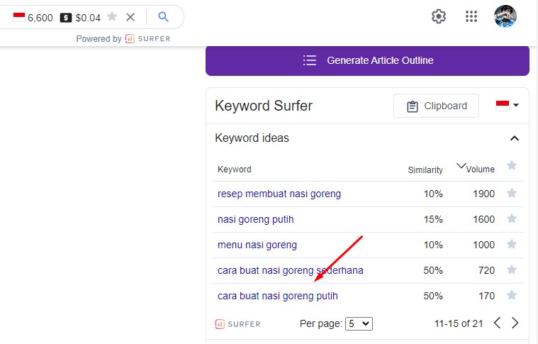 keyword
