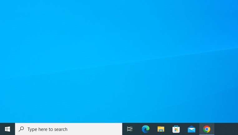 menu cortana hilang