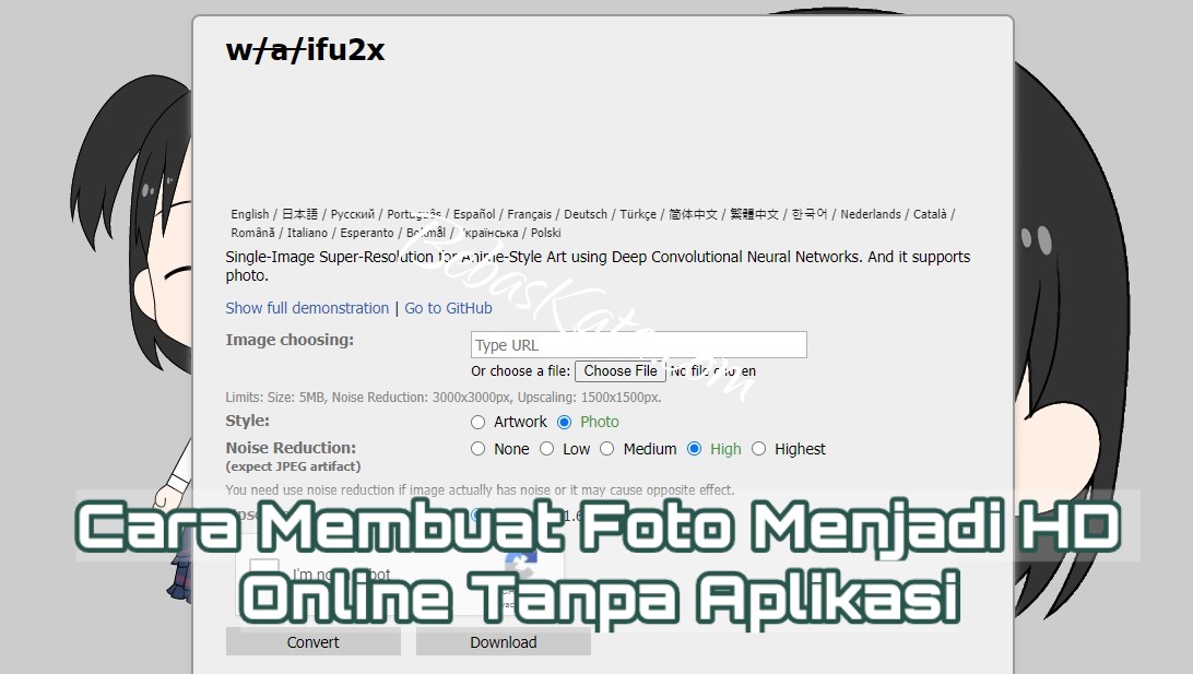 Cara Membuat Foto Menjadi HD Online Tanpa Aplikasi » BebasKata.com