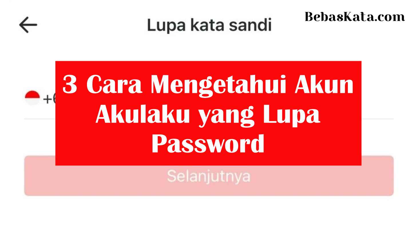 3 Cara Mengetahui Akun Akulaku yang Lupa Password