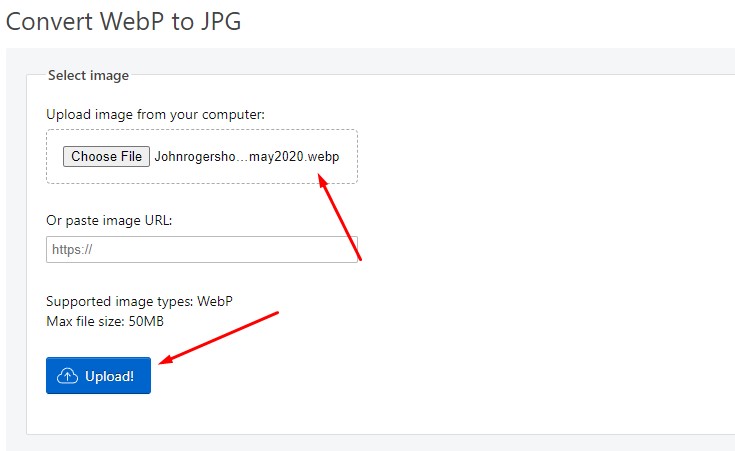 upload webp
