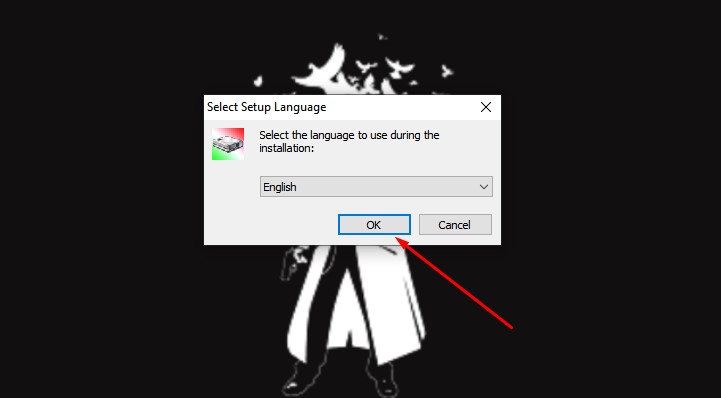 select setup language