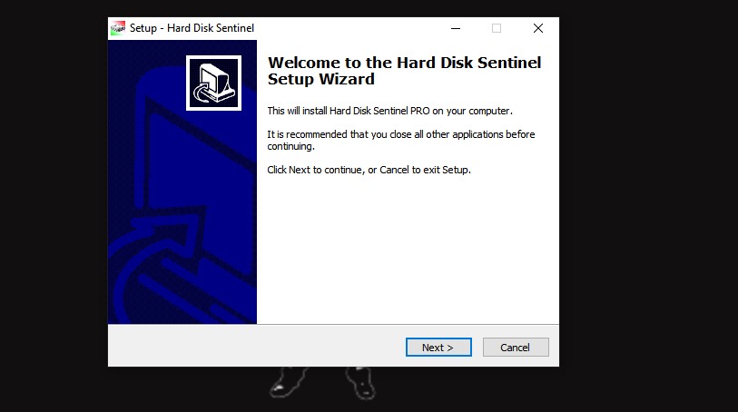 welcome to the hard disk sentinel setup wizard