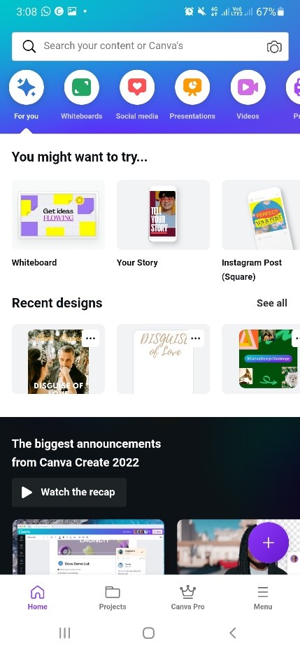 Cara menggunakan aplikasi canva di android