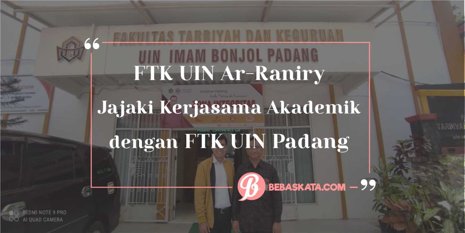 FTK UIN Ar-Raniry Jajaki Kerjasama Akademik dengan FTK UIN Padang