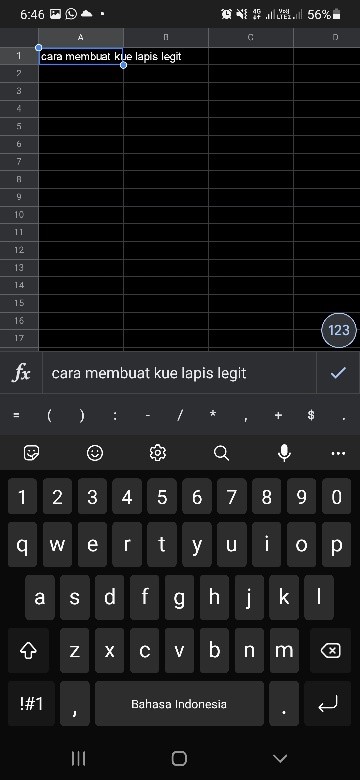 cara buat google spreadsheet