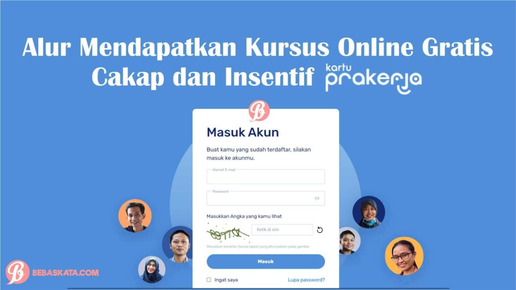 Alur Cara Mendapatkan Kursus Online Gratis Cakap dan Insentif Prakerja
