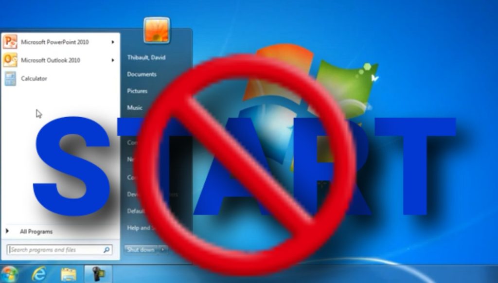 start menu for windows 10 not working