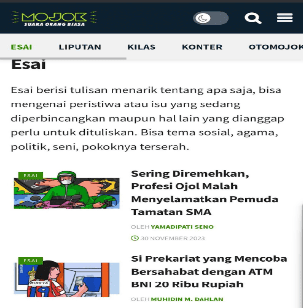Mojok Co - Hasilkan uang dengan menulis artikel