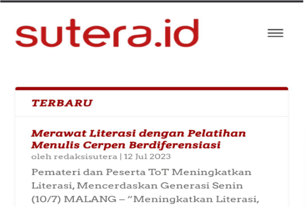 Sutera id - Website Menulis artikel dibayar 