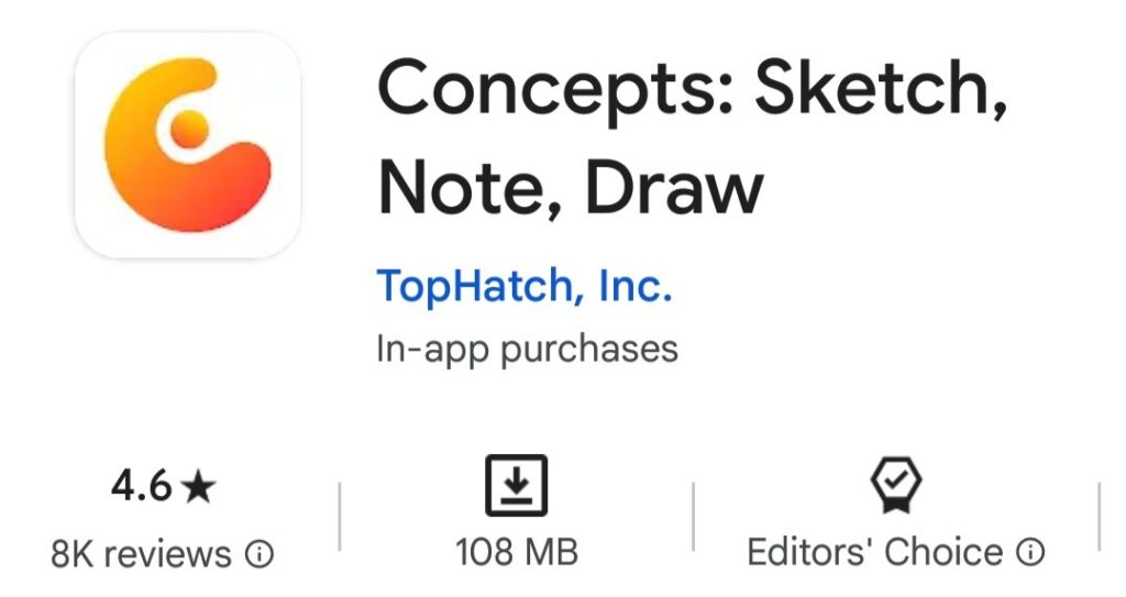 Aplikasi Terbaik untuk Tablet: Concepts
