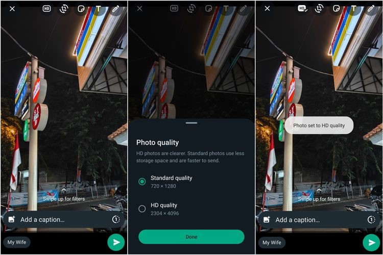 Fitur Terbaru Whatsapp Gambar dengan resolusi HD