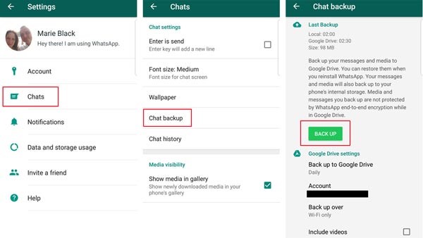 Backup WhatsApp Mempermudah Kelangsungan Data