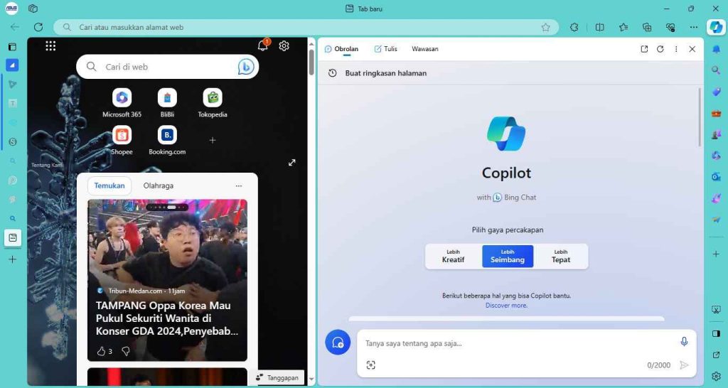 Menggunakan Bing AI di PC dan Android