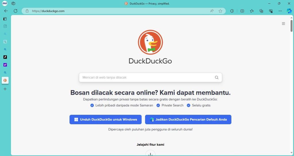 Mesin Pencari Selain Google