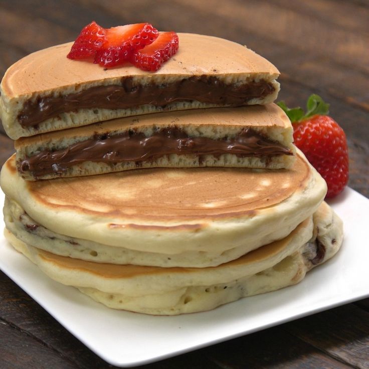 Nutella® Stuffed Pancakes