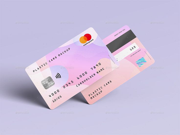 Plastic Card Bank Card MockUp