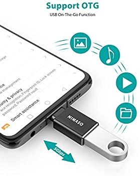 Nimaso USB C auf USB Adapter 3 0USB C OTG Adapter fur MacBook Pro 2018 2017 2016 Chromebook Pixelbook LG V20 G5 Samsung Galaxy S9 S8 S8 Note8 Google Pixel 2 2XL Nexus 6P 5X 4 Pack