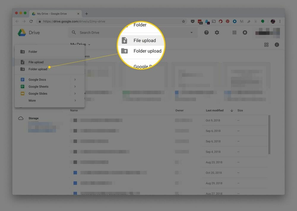 Unggah dokumen word id google drive