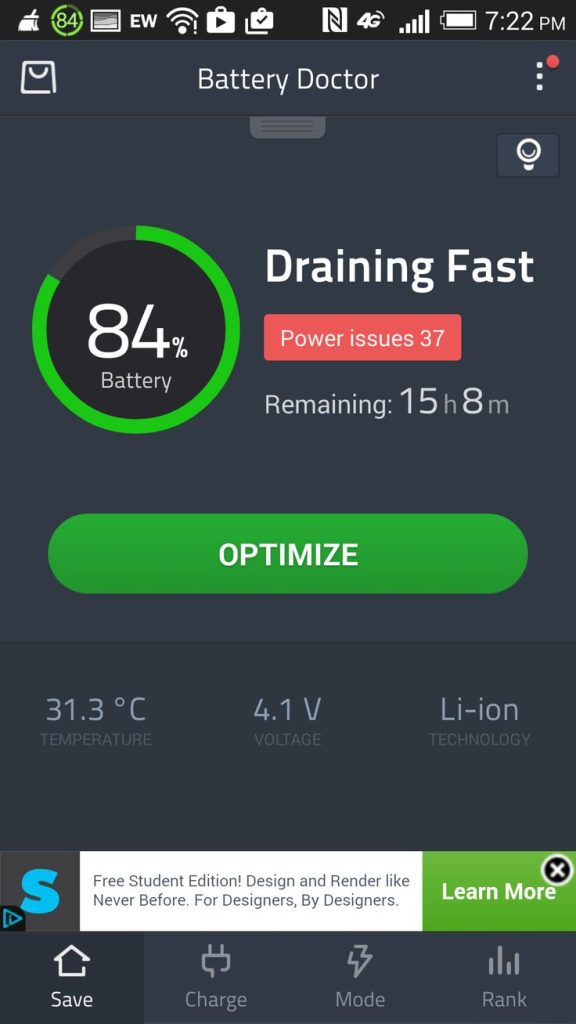 Aplikasi Penghemat Baterai hingga 2 Hari - Battery Doctor 
