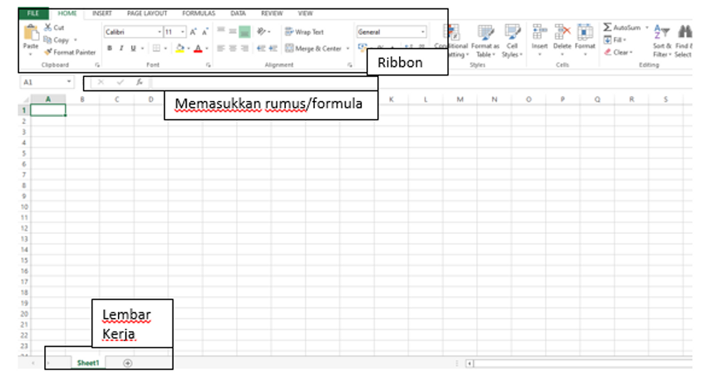Cara Mengetik di Excel